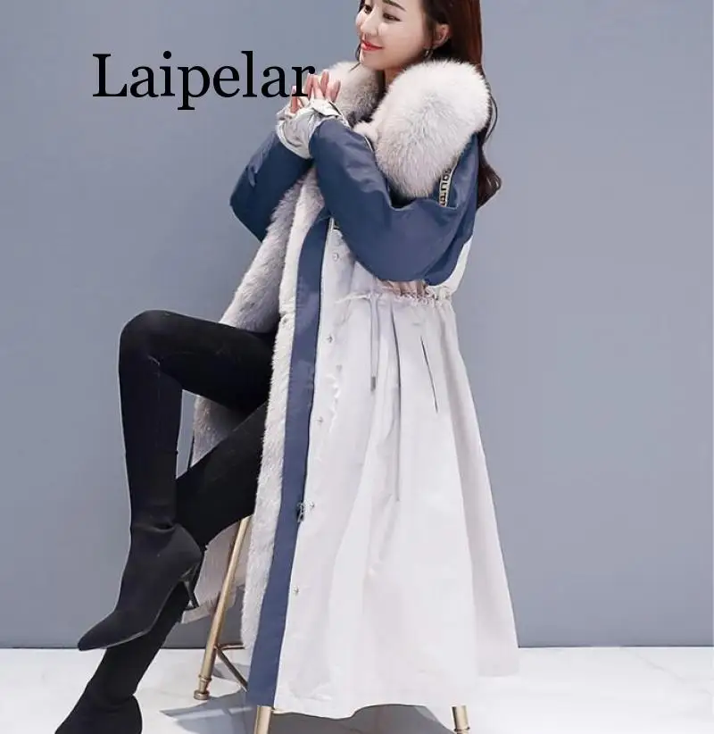 

Fashion Winter Coat Women's Jacket 2020 New Korean Long Cotton Padded Winter Thicken Parka Outwear / Autumn Windbreaker
