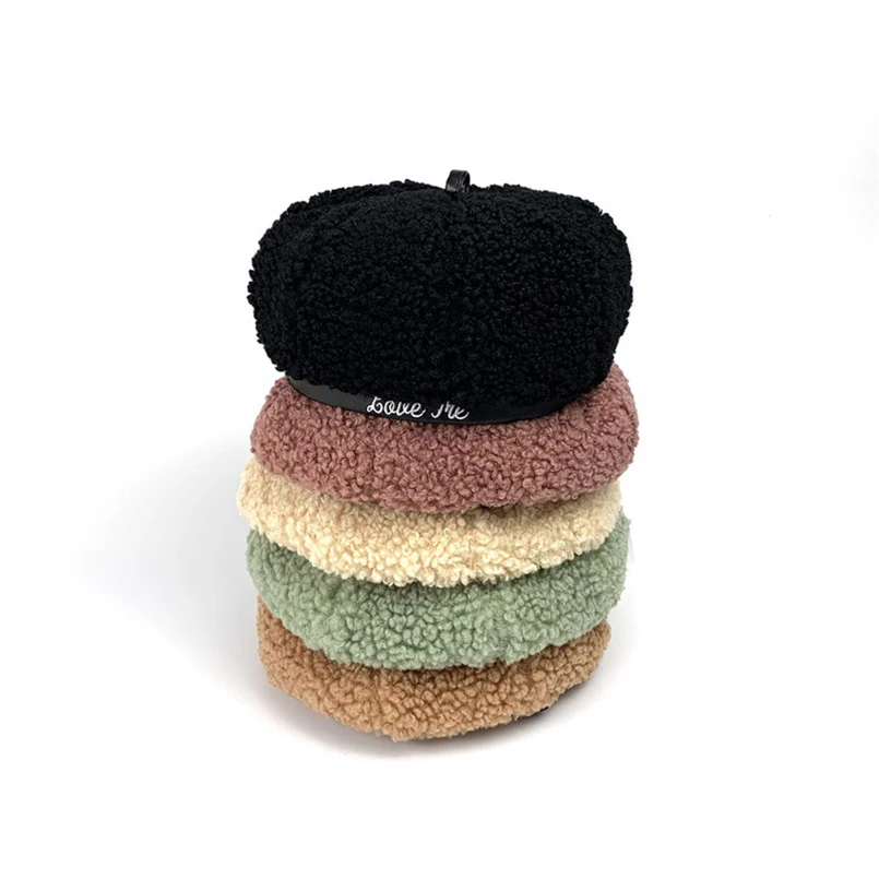 Новая шерстяная петля берет для женщин Осень зима модная британская ретро шляпа