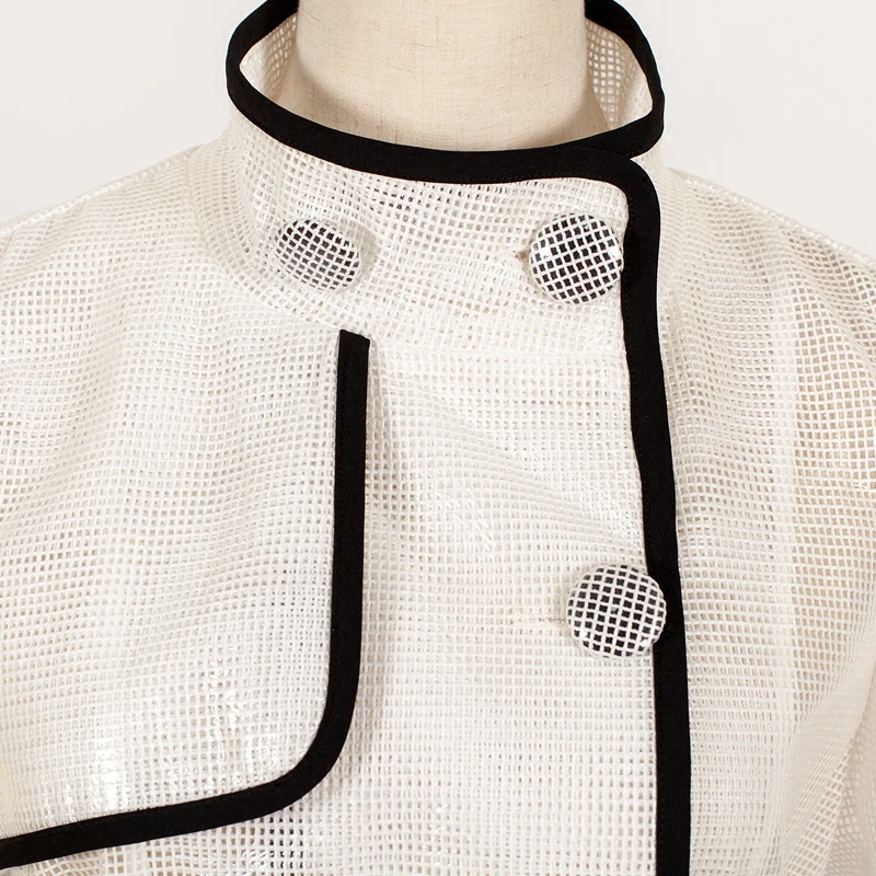 Женское осеннее пальто 2020 Новая прозрачная ветровка Женская длинная