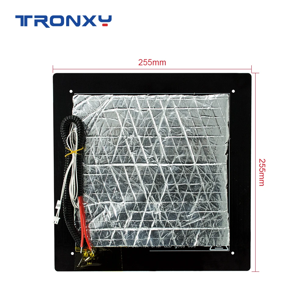 tronxy 3d printer parts hot bed 220220mm255mm255mm330330mm standard aluminum plate heat bed 12v24v 3d printer accessories free global shipping