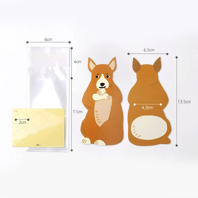 Подарочная упаковочная сумка с изображением панды цыплят самоклеющиеся