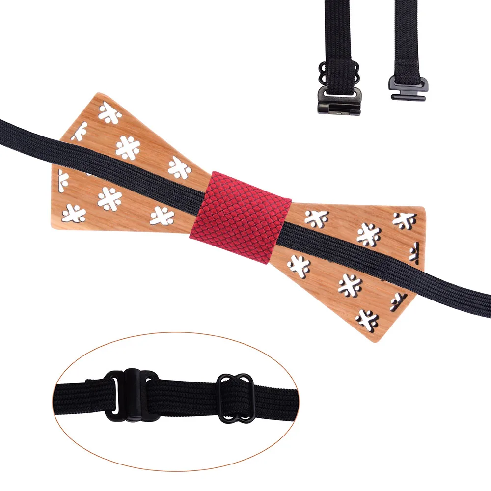 2020 новый модный 100% деревянный галстук-бабочка белый черный клетчатый цветочный