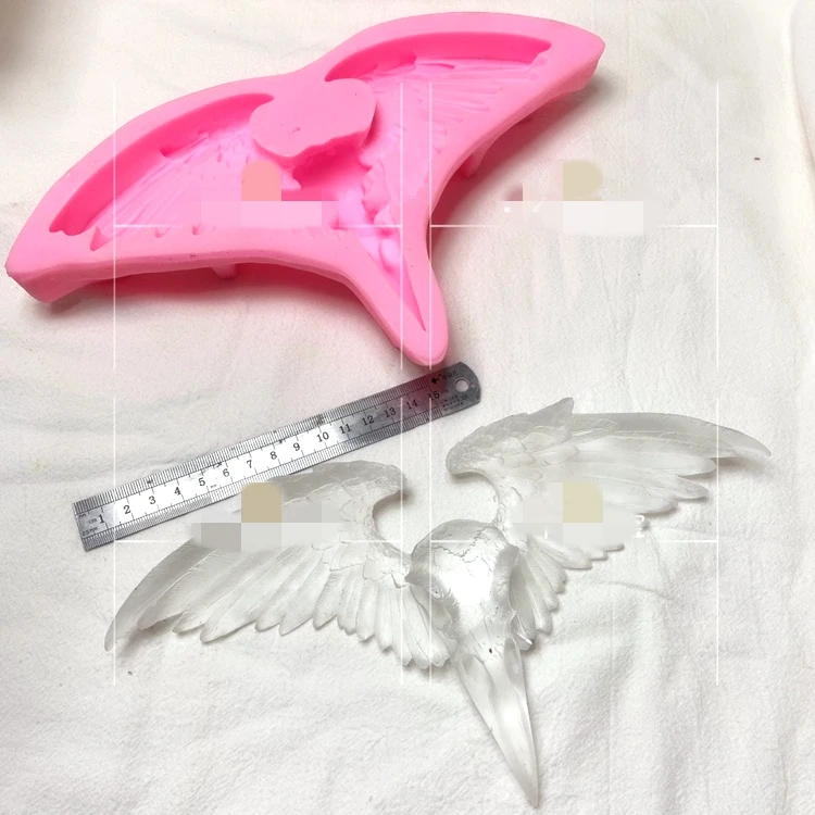 Transparent Silicone Mould Resin Decorative Craft DIY Large crow bird head wings handmade Mold epoxy resin molds for jewelry | Украшения и
