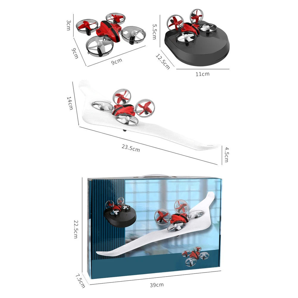 Наземное Вождение за пределами Fly RC Квадрокоптер модель мальчик подарок 3 в 1