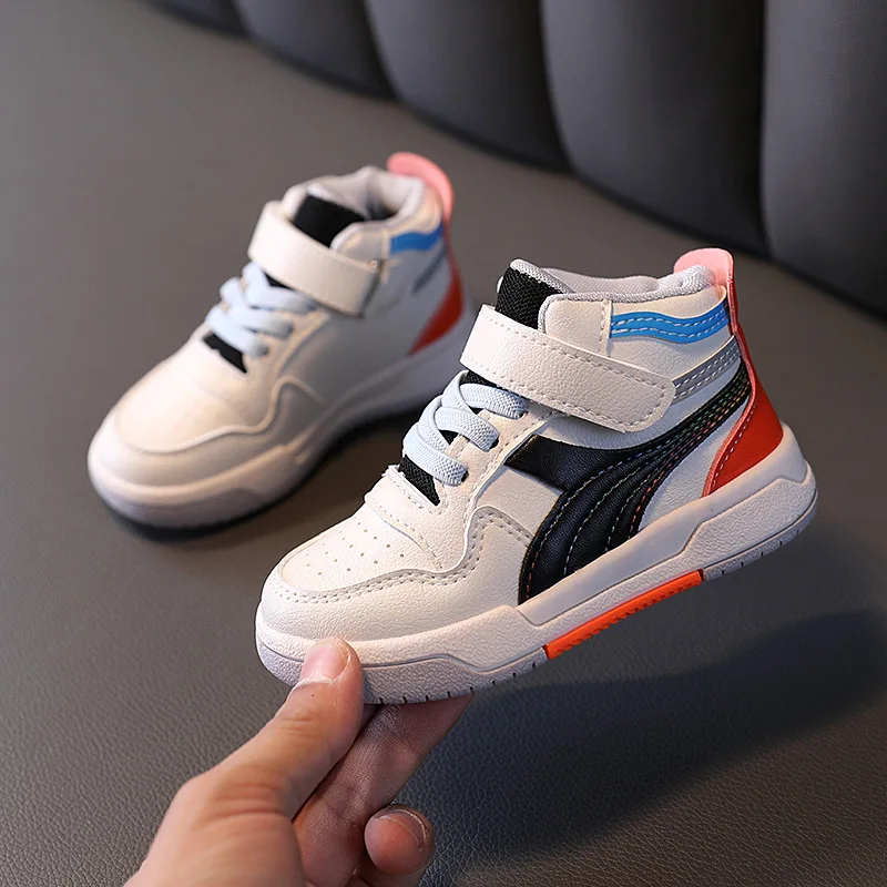 

2020 Autumn Winter Plush Warm Shoes Children Shoes Girls Boys Sport Shoes Antislip Soft Bottom Kids Baby Sneaker Leather Shoes