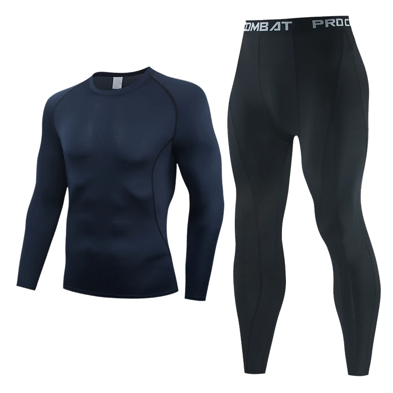 

Running Shirt Men Compression Pants Track suit Leggings Sport Fitness workout set MMA rashgard male Quick dry Gym jogging suits