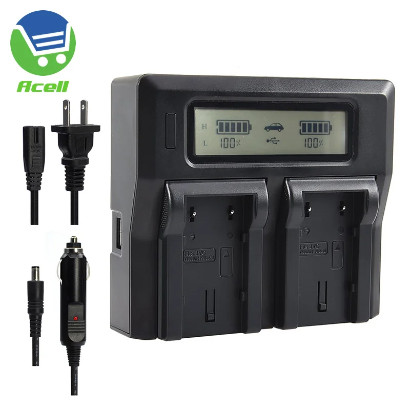 Быстрое зарядное устройство для двух батарей с ЖК дисплеем|Зарядные устройства| |