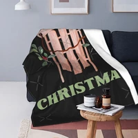 rodgers christmas green text winter blanket bedspread bed plaid bed linen beach towel hoodie blanket picnic bedspread
