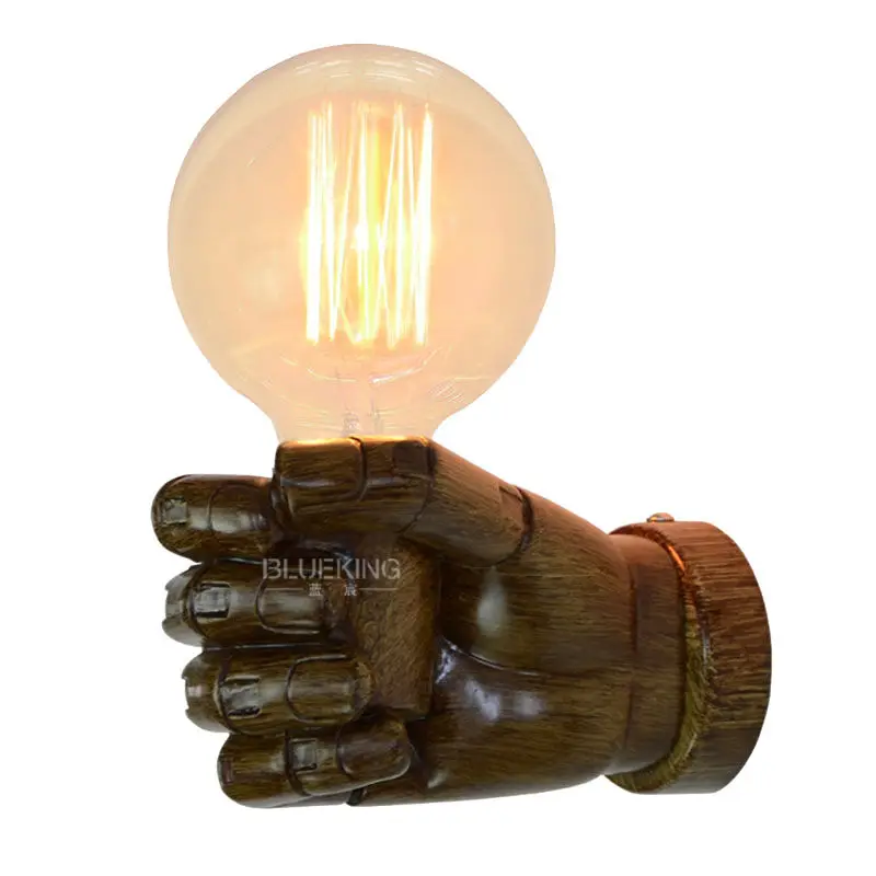 Настенная лампа в виде кулака винтажная подарок деревенском индустриальном