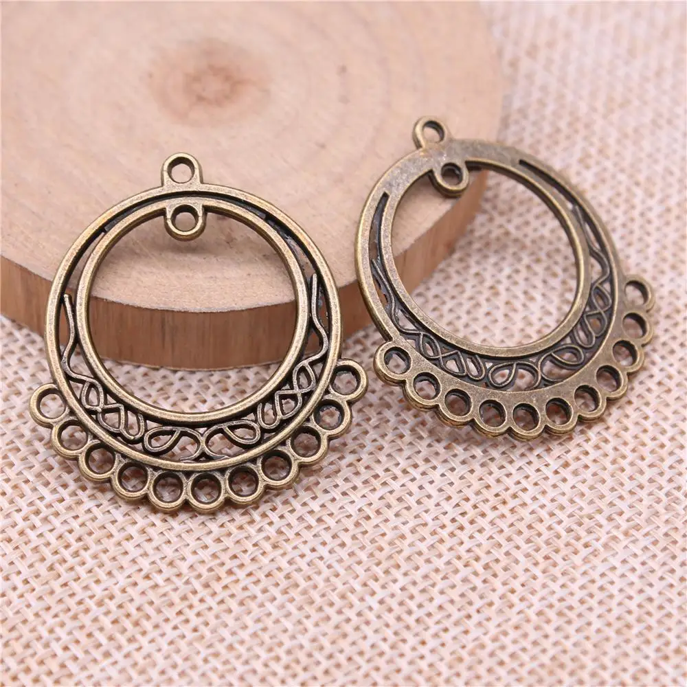 

Sejuani Серьги Подвески 4 шт. 37x34 мм круглые пористые серьги соединитель