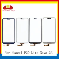 10pcslot touch screen for huawei p20 lite touch panel sensor digitizer front glass outer nova 3e touchscreen no lcd