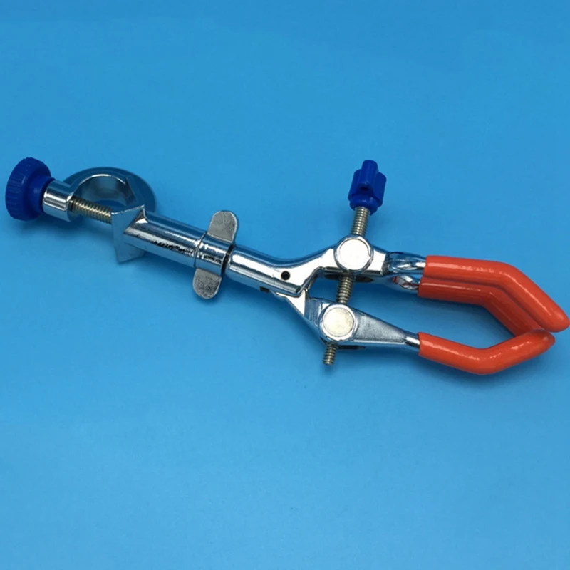 Lab Clamp 3 Prong Finger Style Laboratory 360°Swivel Type Rubber-Coated Head | Канцтовары для офиса и дома