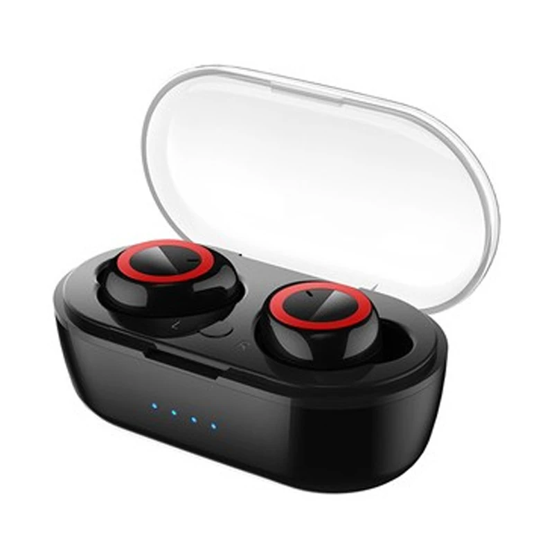 red TWS беспроводные Bluetooth наушники водонепроницаемые спортивные наушники 5,0 с зарядным устройством сенсорные наушники со встроенным микрофоном наушники - Цвет: red