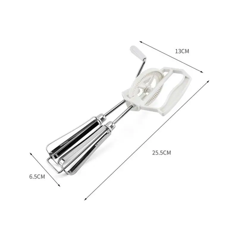

Plastic Egg Beater Dual Manual Purpose Cream Stirring Kitchen Home Rotary Baking Beater Tools Egg K2I6