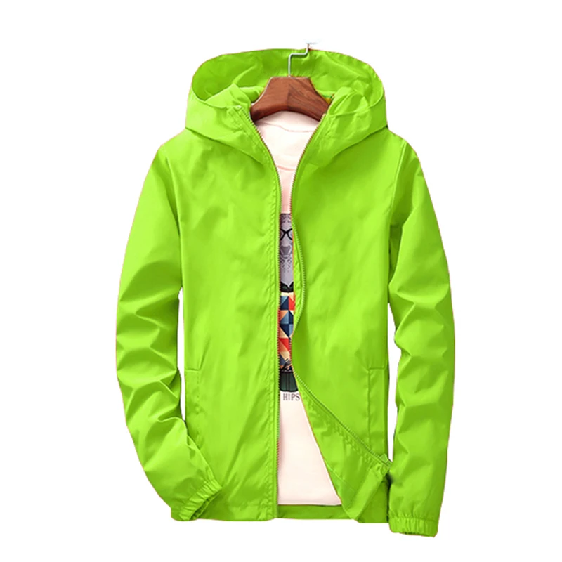 

New men's solid color National Geographic outdoor survey adventure mountaineering bicycle Hoodie windbreaker thin jacket
