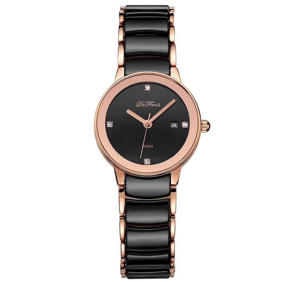Montre Femme, современные женские часы, модные кварцевые наручные часы, Простые керамические золотые часы, Топ бренд, роскошные женские часы, Reloj Mujer