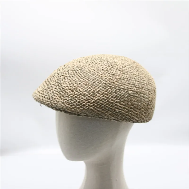 summer hats berets men women solid hollow straw handmade vintage casual sun hats spring summer fascinator outdoor straw hats new