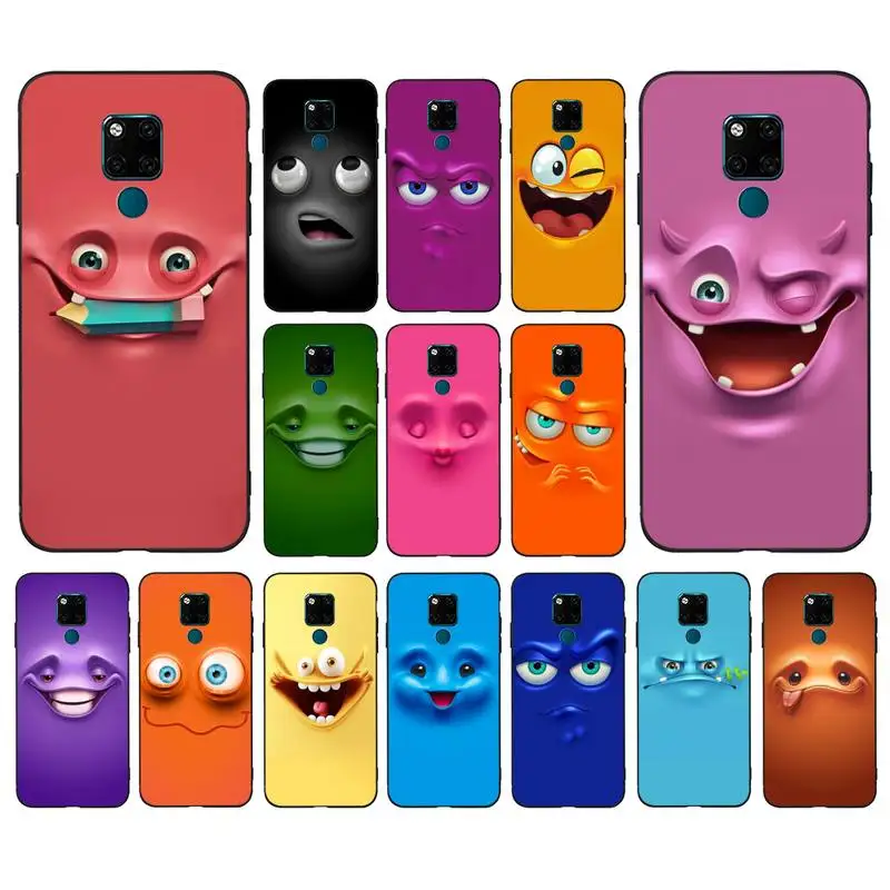 

YNDFCNB funny face Phone Case for huawei mate 10 20 lite pro X Honor play Y6 5 7 9 prime 2018 2019