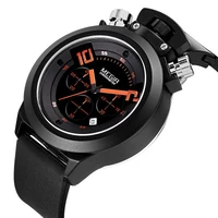megir 2019 sport function mens watches top brand luxury silicone wrist watches men male quartz waterproof watch