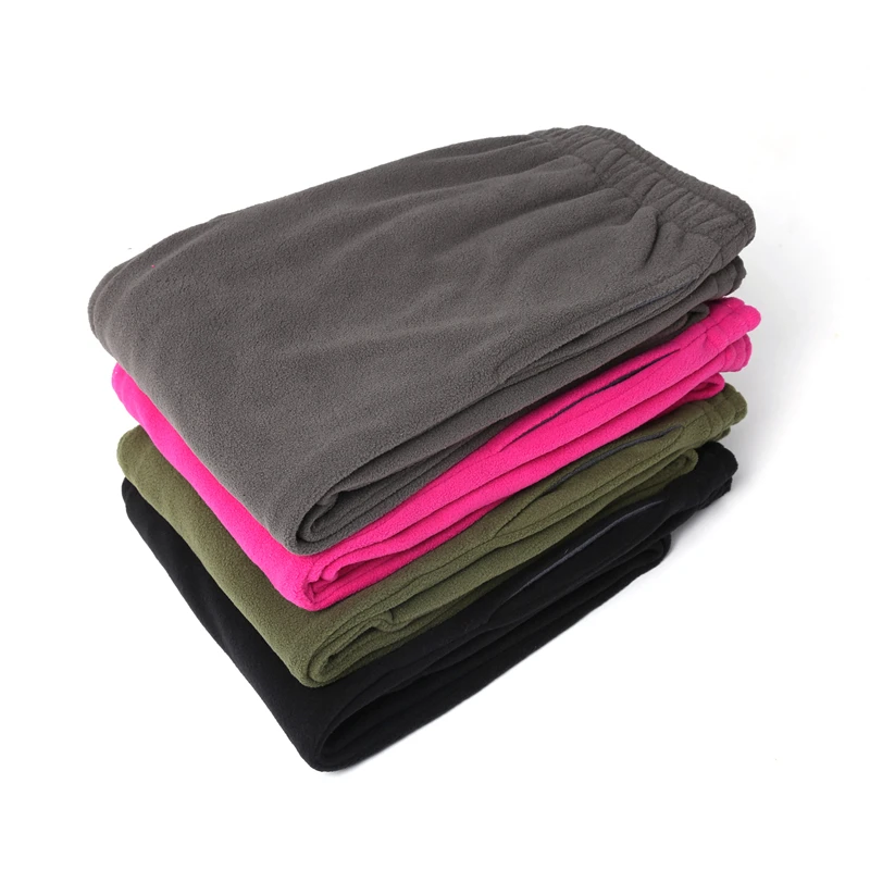 Мужские и женские уличные Зимние флисовые брюки ветрозащитные утепленные теплые