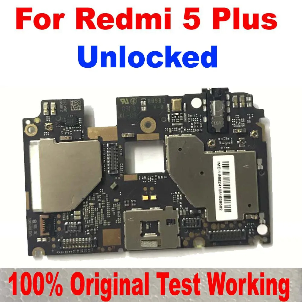 100% оригинальная материнская плата разблокировки для Xiaomi Redmi 5 Plus за карты полный