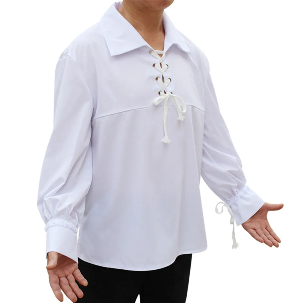 Для взрослых мужчин средневекового Ренессанса жениха пирата туника топ костюм