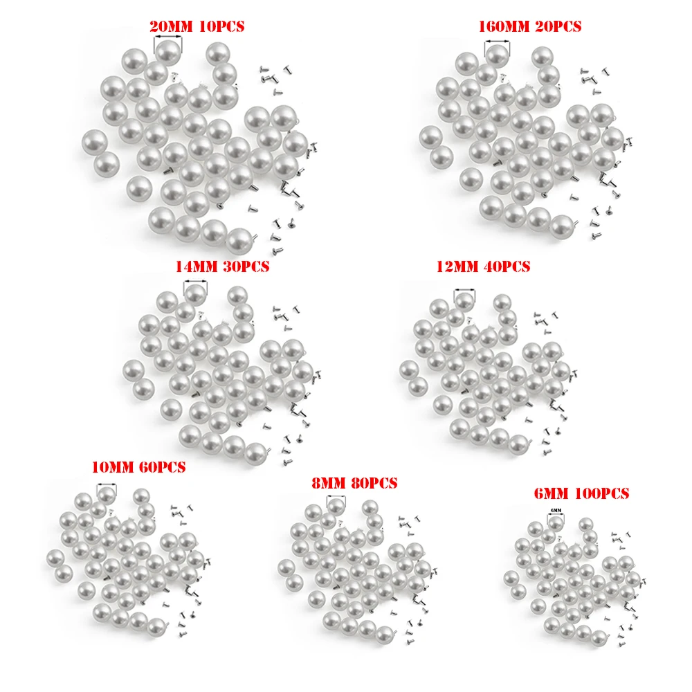 1 упаковка круглые жемчужные заклепки пуговица для тканевых брюк сумка шляп