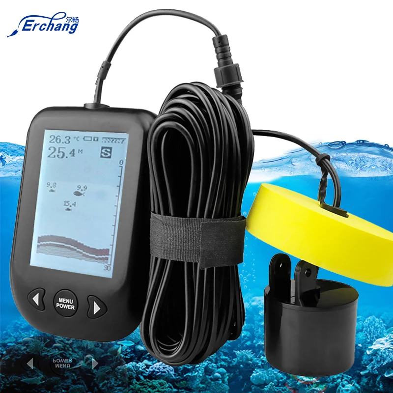 Erchang XF02 портативный гидролокатор для рыболовной сигнализации преобразователь