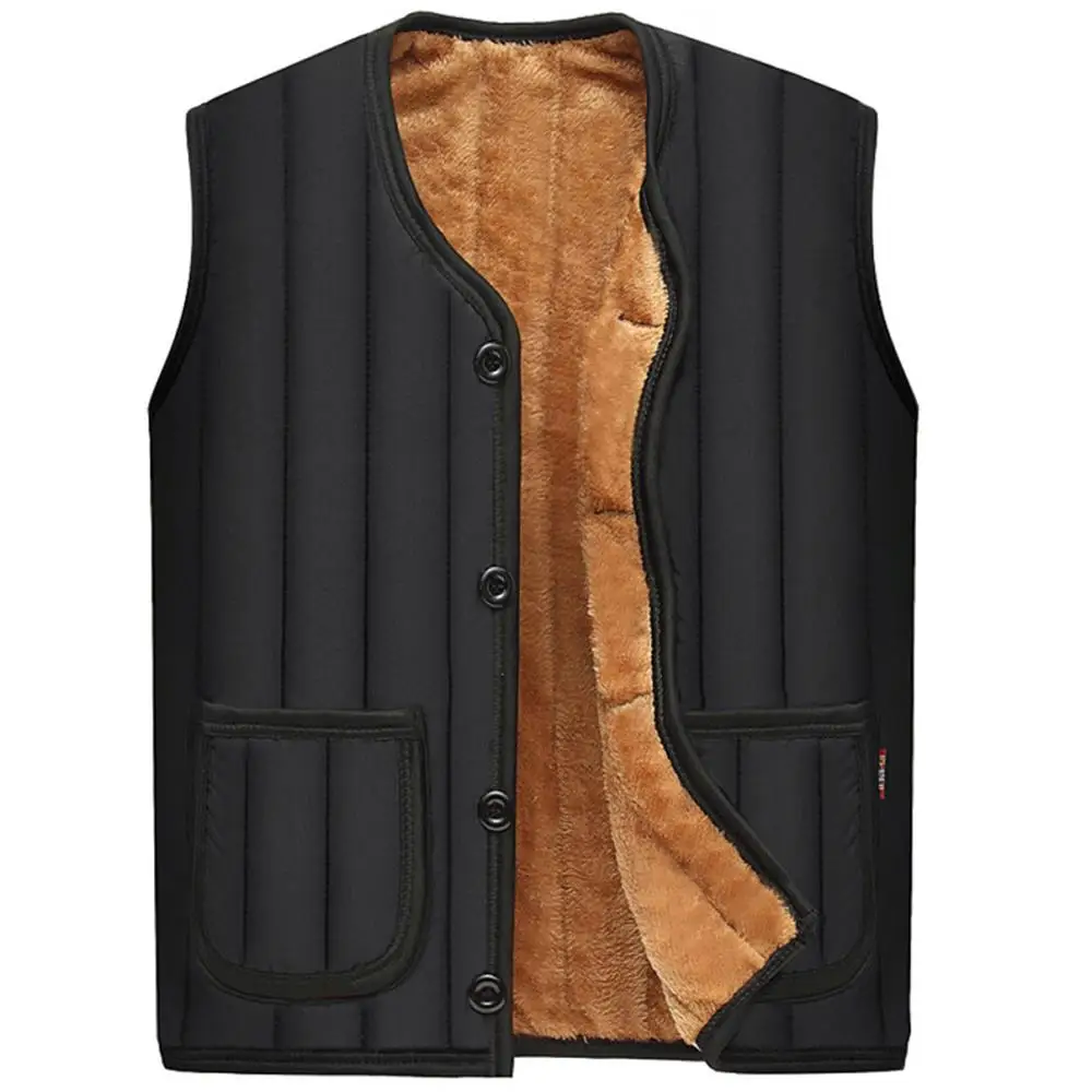 

2019 Warm Vest Ski Vest Carbon Fiber Coat Clothing Thermal Winter Plush Vest Hot USB Body Warmer Black