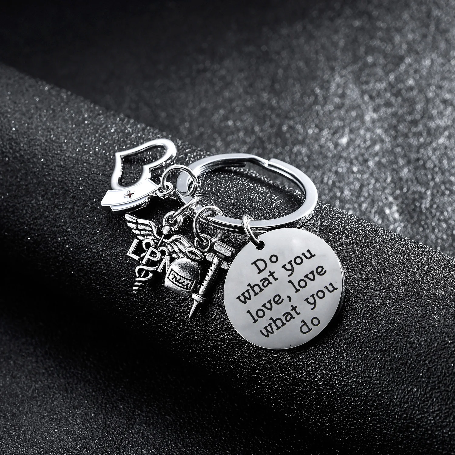 36 шт. LPN брелоки в виде шприца кадуцеуцея медсестры шапочки сердца Брелоки Сделай