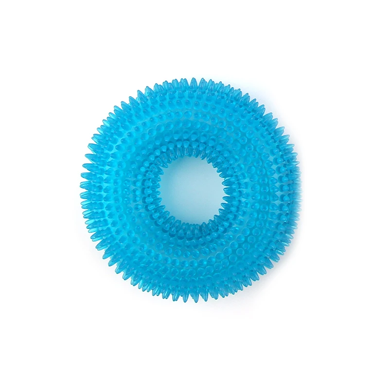 

Hot Selling Pet Voice Toy Golden Retriever Pet Toy Big Dog Training Funny Chewing Thorn Ring Dog Toy Voice Interactive Toy