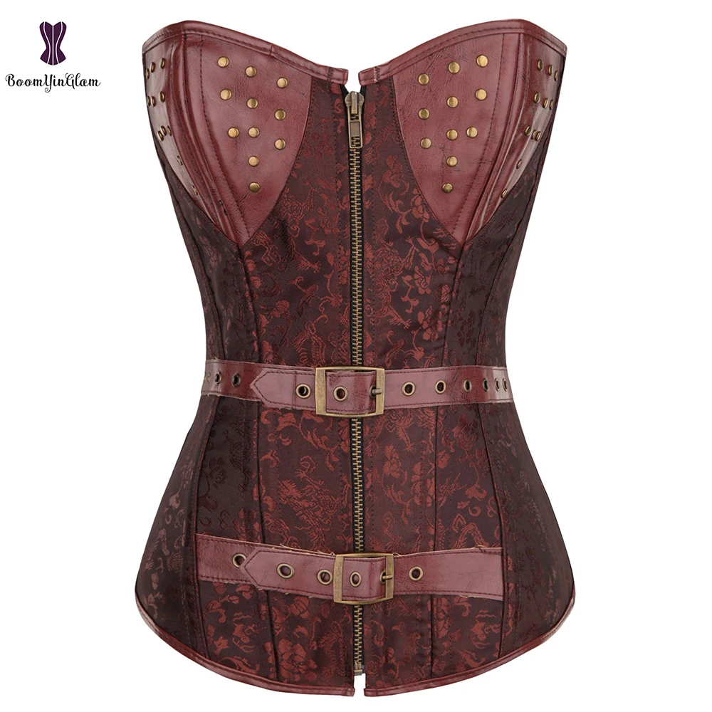 С заклепками и украшением в виде пряжек Большие размеры стиле панк на молнии