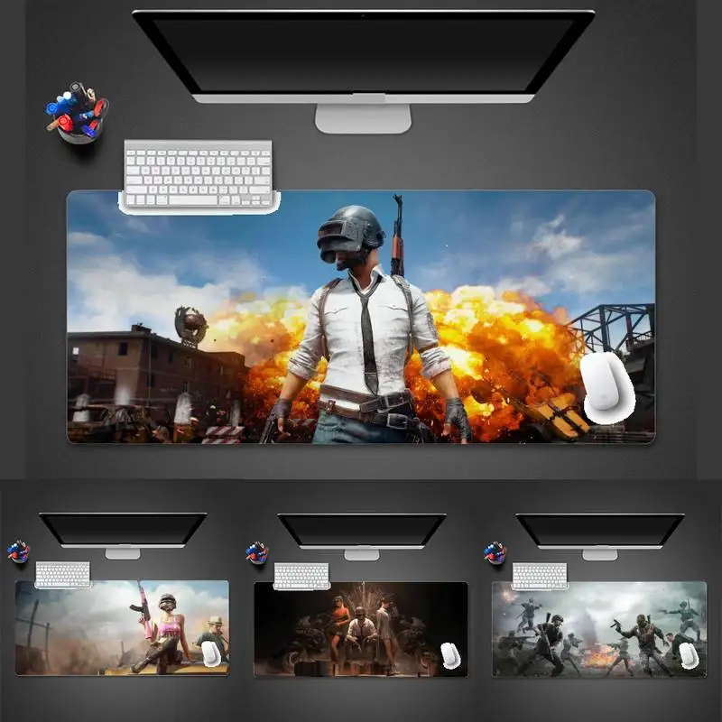 Игровой коврик для мыши pubg из натурального каучука Настольный игр офиса работы X