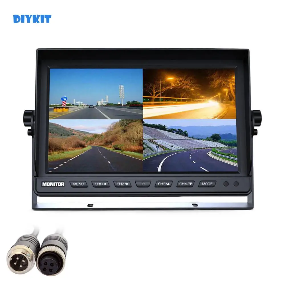 4 контакта 10 дюймов раздельных ЖК экрана|car monitor dvd|car cablecar key chain camera |