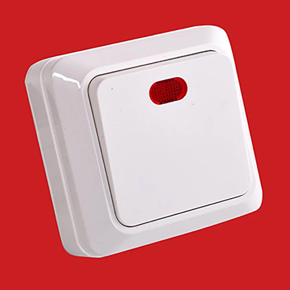 Настенный выключатель с кнопкой включения/выключения 10 А 1 клавиша канал