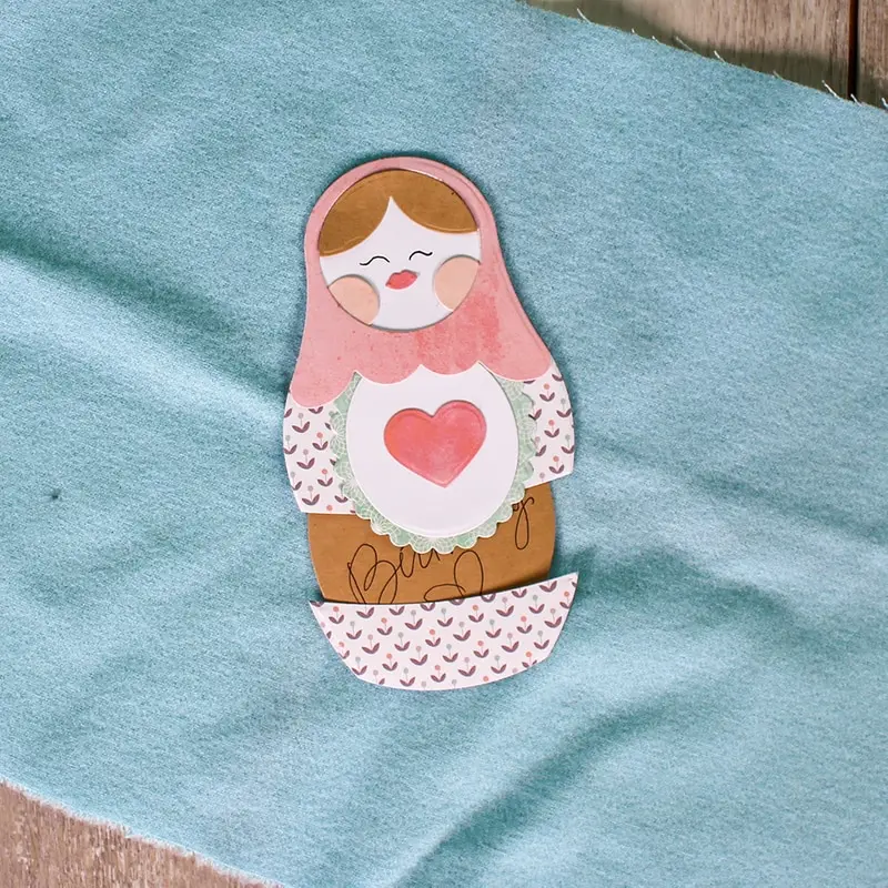 

Metal Cutting Dies Nesting Doll card Scrapbooking Stencil Cut Die For DIY Card Crafts Handmade