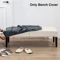 washable elastic soft stretch bench cover home decor bedroom chair stylish kitchen waterproof dining room pu leather slipcover