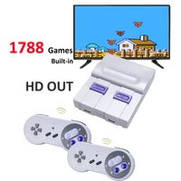 hd video game console hdmi compatible 32 bit retro console built in 1788 classic games with wireless controller add save games
