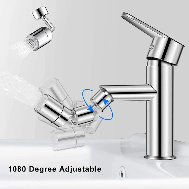 

Filter Faucet, Rotatable Faucet Sprayer Head, Oxygen-Enriched Foam, 4-Layer Net Filter, Universal Splash Filter Faucet