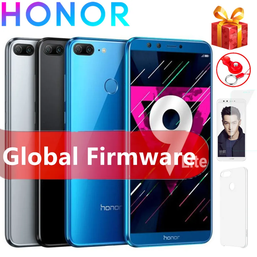 Honor 9 Lite 4G LTE 3 Гб RAM 32 ROM Android 8 0 Kirin 659 Восьмиядерный 13.0MP Wifi GPS Touch ID 3000 мАч мобильный