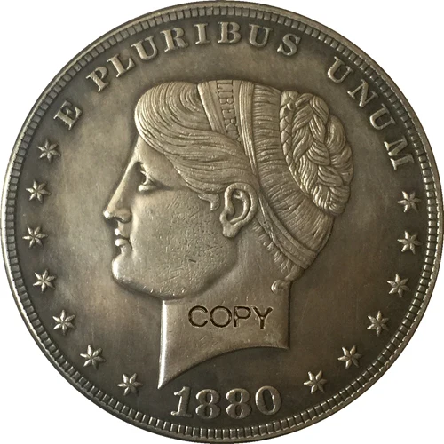 

1880 Соединенные Штаты $1 долларовые монеты КОПИЯ Тип 2