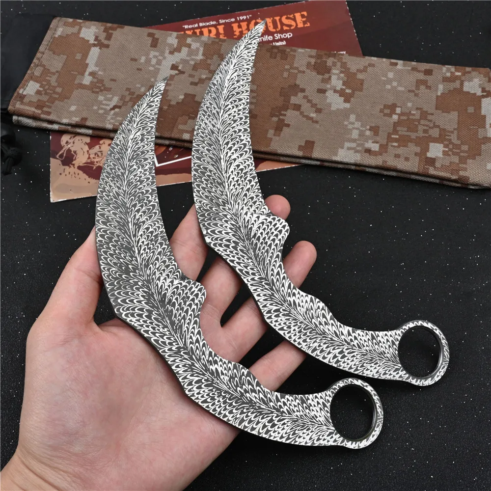 Керамбит тренировочный нож cs go с фиксированным лезвием для самообороны оружие