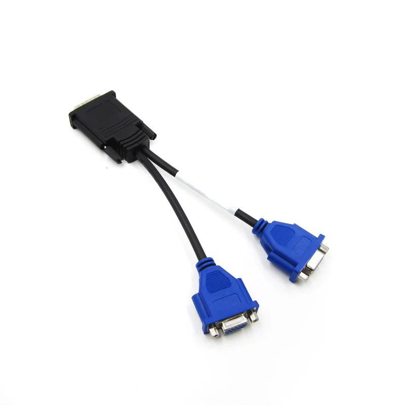 DMS-59 Pin 5 9 мм штекер 2 VGA 15-полый штифт разветвитель адаптер кабель провод для HP