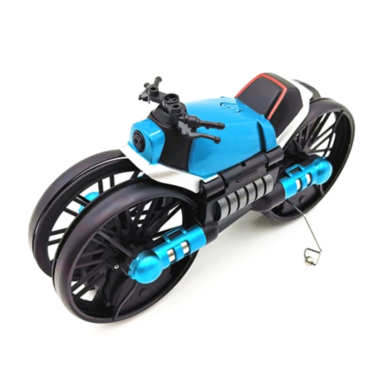 

Land/Air Mode Flying High Speed Motorcycle One Key Switch Stunt 2.4G RC Drone 77HD