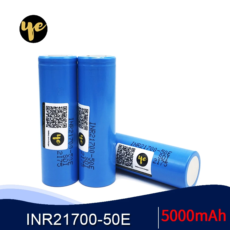 Оригинальный INR 21700 батарея для 50E 10A 5000mAh электронная сигарета фонарик