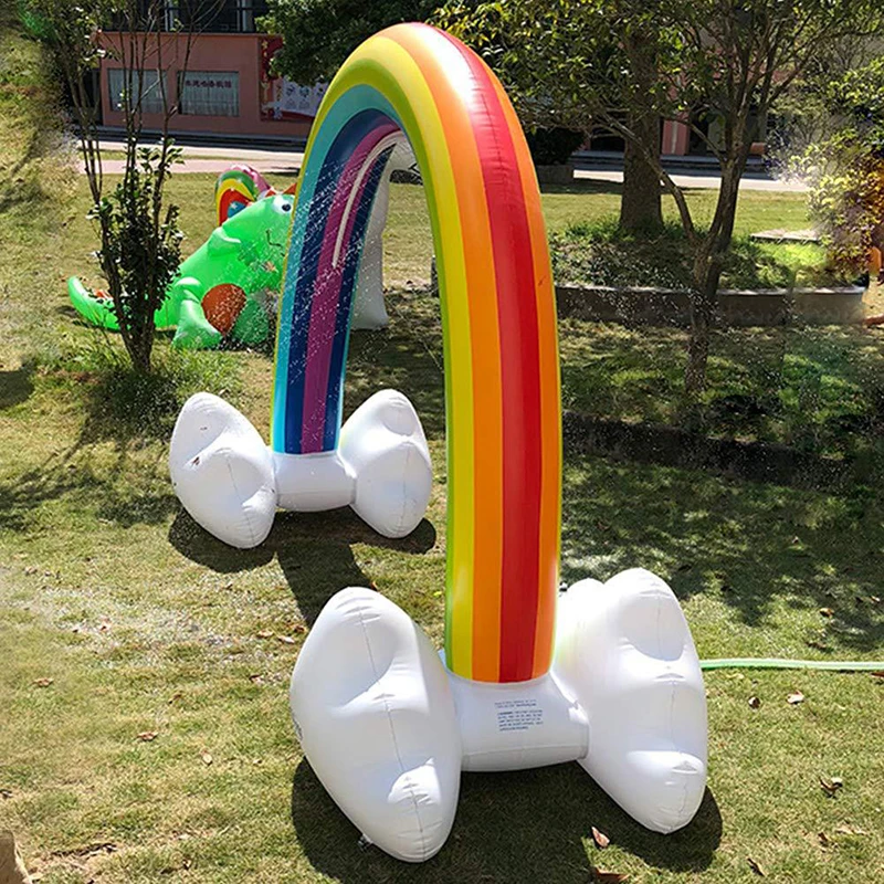 Гигантский надувной садовый разбрызгиватель Ginormous Rainbow Cloud Yard 238 см пляжные