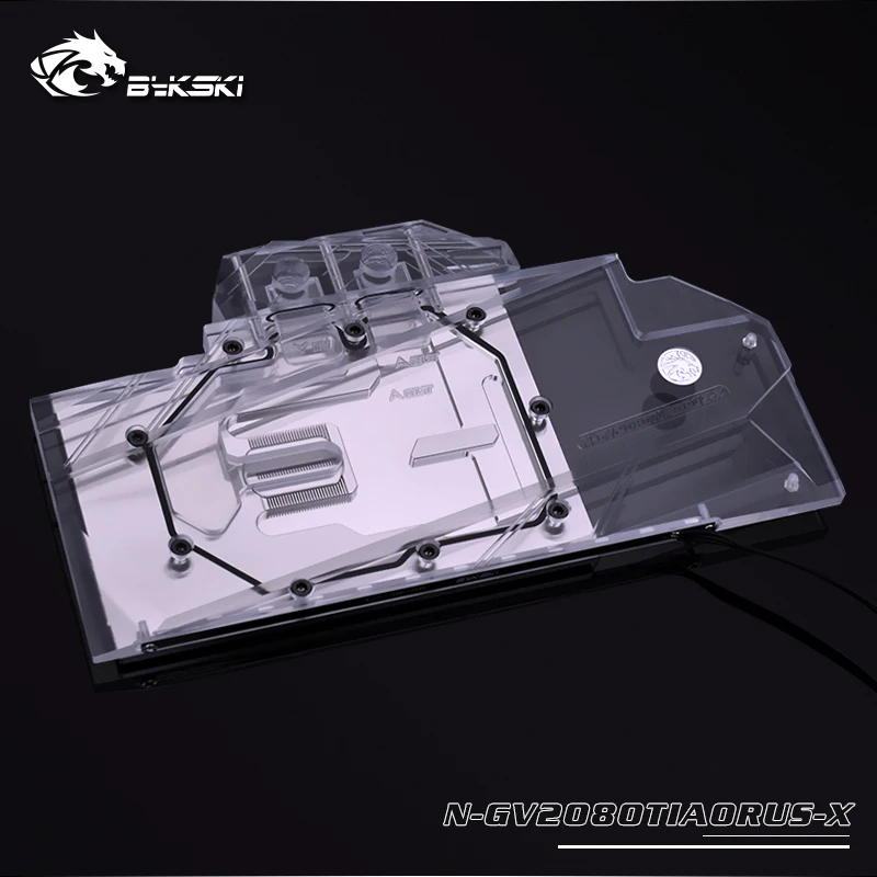 Водяной блок Bykski VGA для видеокарты Gigabyte AORUS GeForce RTX 2080Ti 11G RGB/RBW | Компьютеры и офис