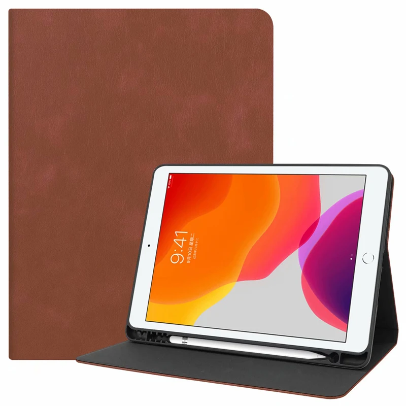 Чехол книжка для iPad Gen 7 10 2 2019 чехол с держателем карандашом 8 2020 дюйма