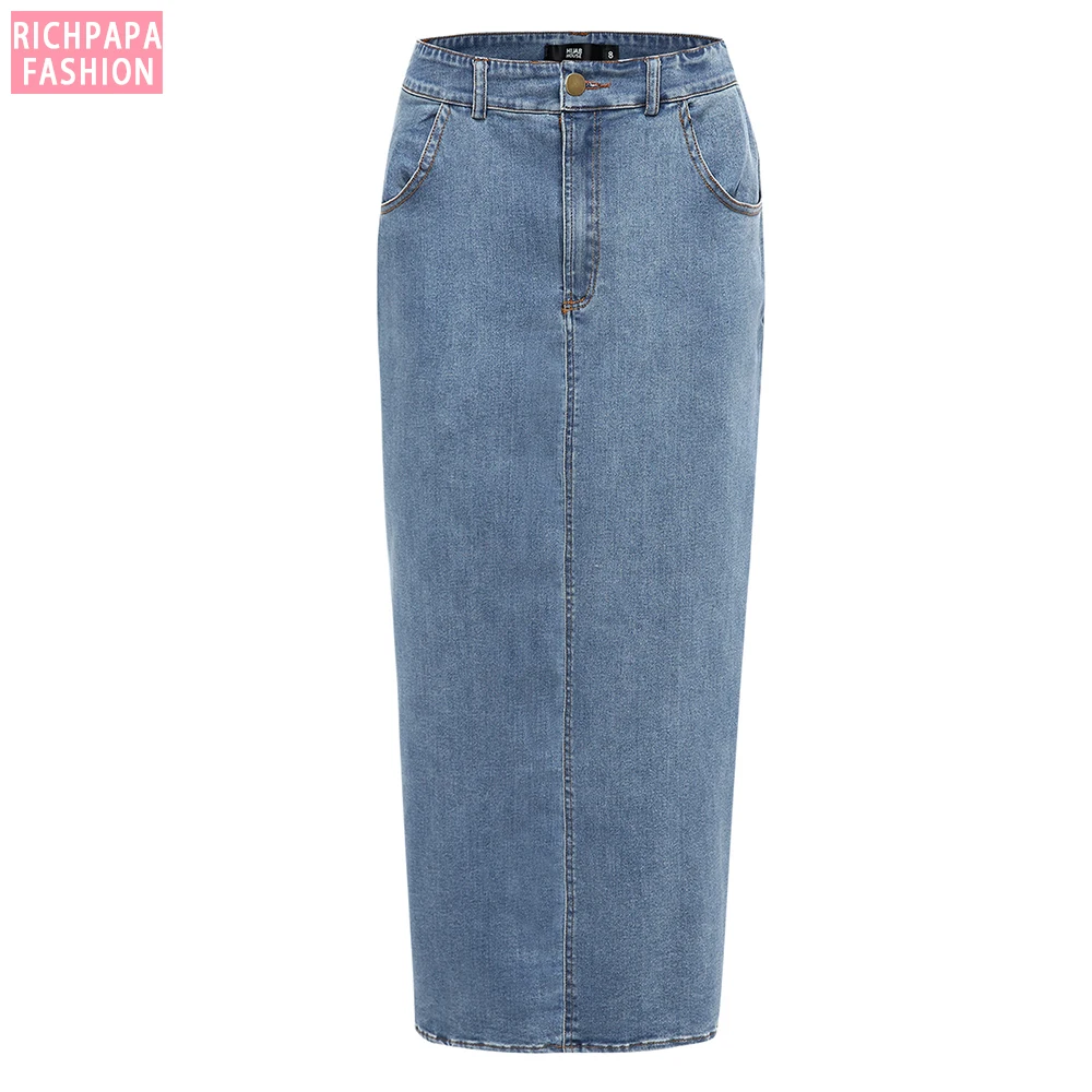 Джинсовое платье с юбкой для женщин длинная юбка мусульманских турецкая