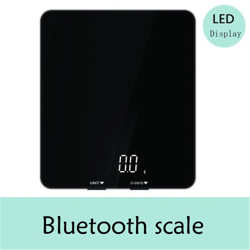 Кухонные весы с Bluetooth 5кг/1 г бытовые цифровые электронные светодиодный дисплей